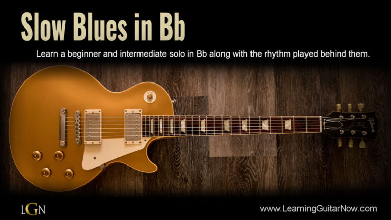 Slow Blues in Bb Beginner Lesson