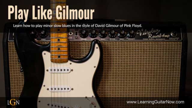 Gilmour Shine On You Style Solo Lesson