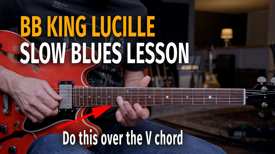 Iconic BB King Lucille Lick in Eb